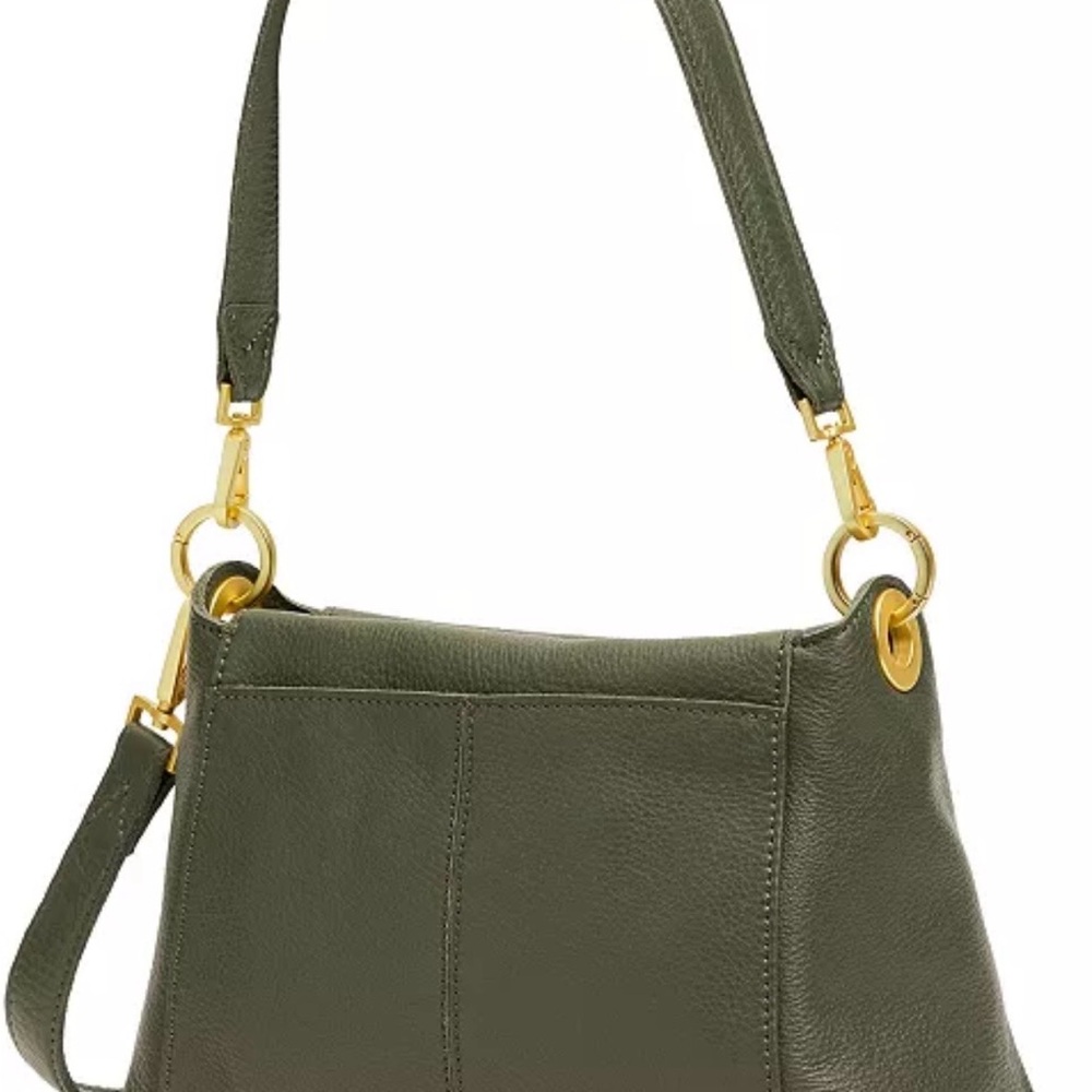 NWTS Hammitt Bryant Med Olive Green Shoulder Bag with Gold Studs - Picture 2 of 3